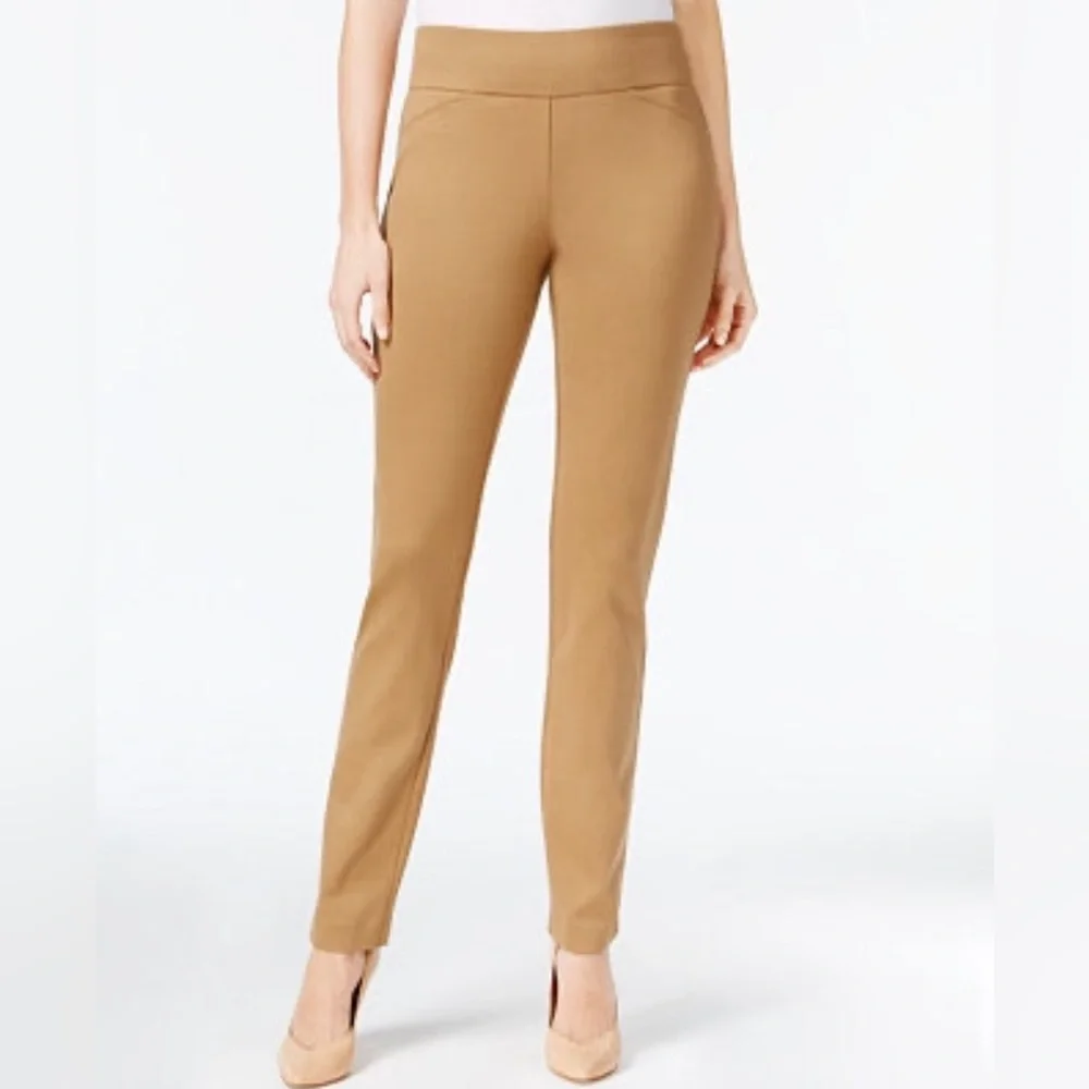 Charter Club Cambridge Skinny Slim Ponte Dress Pants Business Tapered Leg Size 8 - Picture 10 of 10